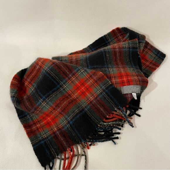 Plaid cashmere scarf  - Picture 2 of 7